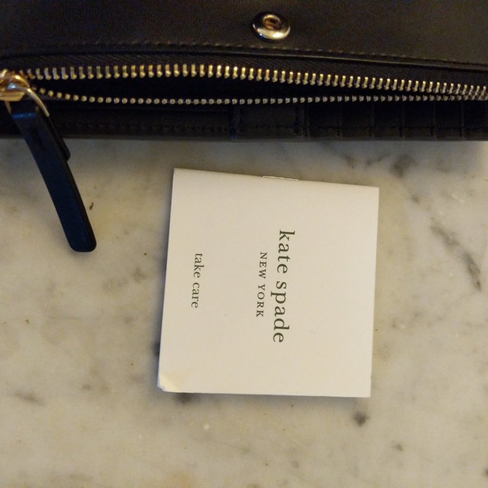 NWT Kate Spade Patterson Drive Painted Edge Wallet - Picture 7 of 9